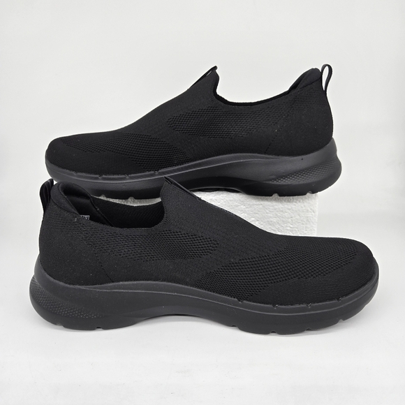 Skechers Men's Go Walk Comfort Slip On Shoes Black Size 14 - Picture 6 of 8